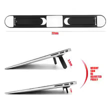 Universal Laptop Stand–Adjustable Ergonomic Riser for MacBook Pro/Air,Lenovo,Samsung & More|Cooling Design|Foldable & Portable