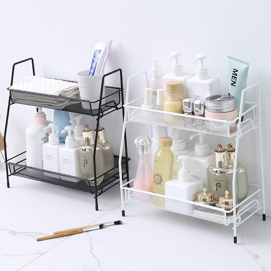 02-Tier Metal Kitchen & Bathroom Rack.